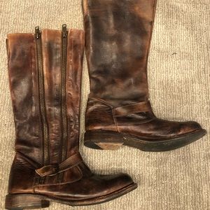 Bed Stu knee high brown boots